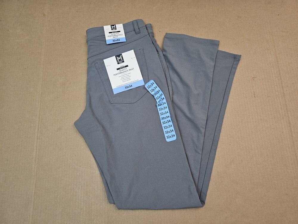 Member's Mark Benton Slim Fit Performance Pant Men's Size 32x34
